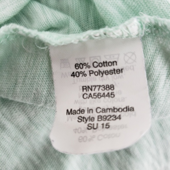 J.Crew Short Sleeve Painter T-shirt Mint Relax Fit Color Size Small - Picture 4 of 5